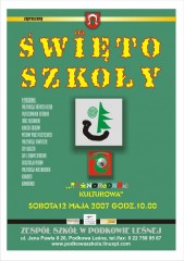 Plakat z okazji święta szkoły (2007)