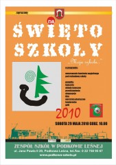 Plakat z okazji święta szkoły (2010)