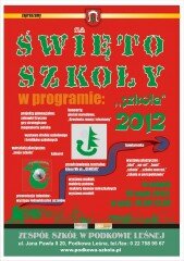 Plakat z okazji święta szkoły (2012)