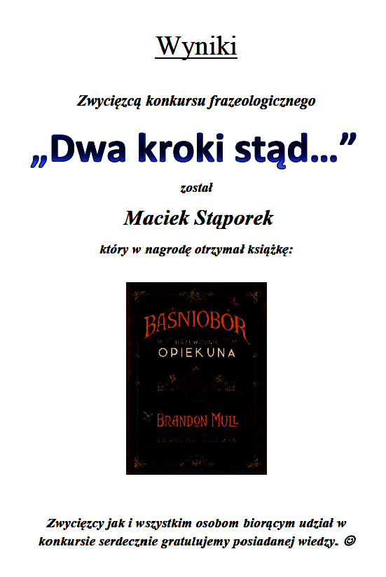 Wyniki konkursu
